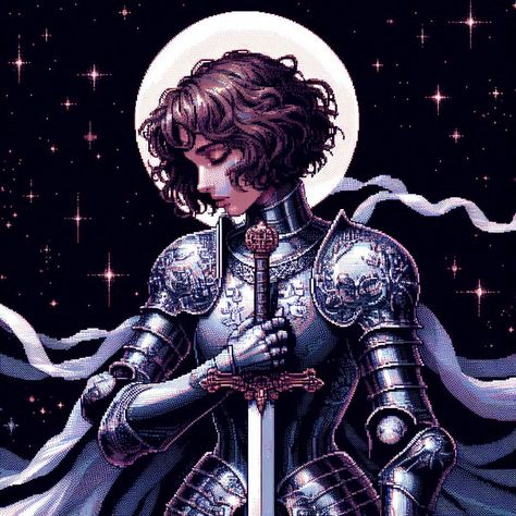 Medieval Female Knight Aesthetic, Noblewoman Aesthetic, Female Knight Aesthetic, Joan Of Arc Fanart, Female Knight Tattoo, Knight And Princess Aesthetic, Lady Knight Aesthetic, Joan Of Arc Aesthetic, Knight Aesthetics