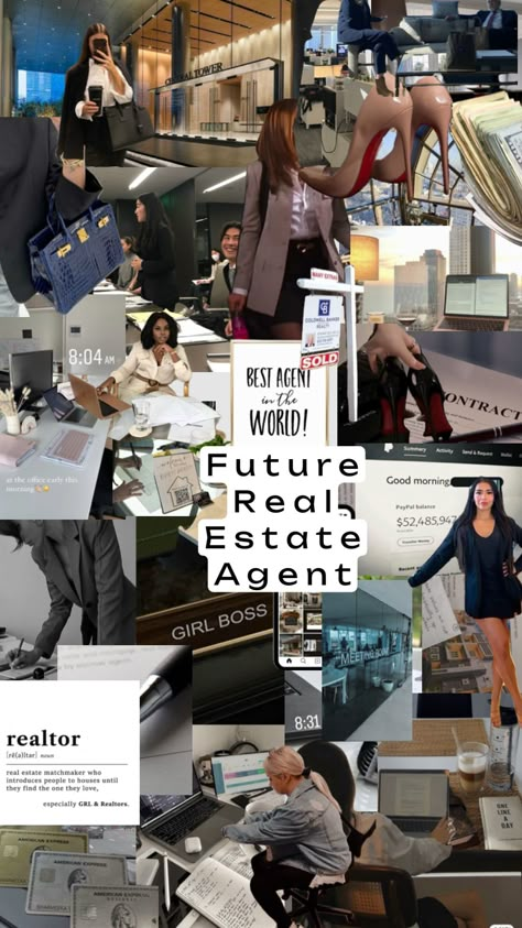 Estate Agent Aesthetic, Realtor Aesthetic, Real Estate Agent Aesthetic, Real Estate Vision Board, Agent Aesthetic, Summary Activities, Accounting Career, Real Estate Lifestyle, Real Estate School