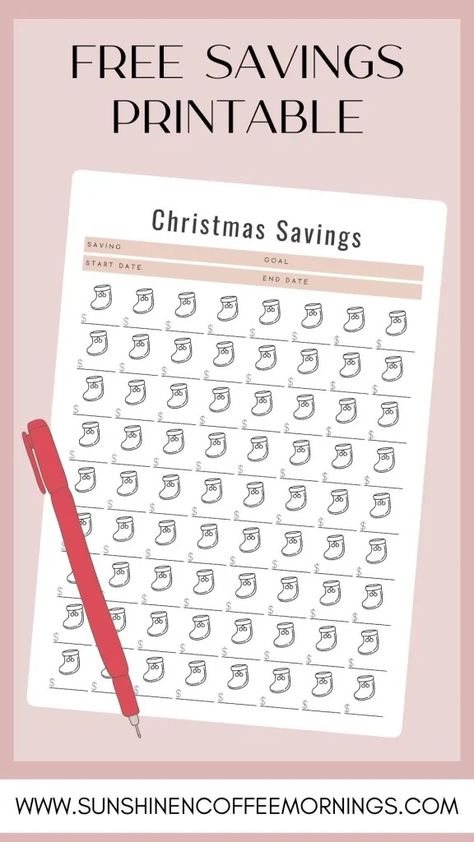 Free Savings Printables for Special Occasiona Christmas Savings Challenge Free Printable, Monthly Saving Challenge Free Printables, Free Money Saving Printables, Organizing Finances, Savings Plan Printable, Financial Printables, Budgeting Printables, Car Saving, Tracking Expenses