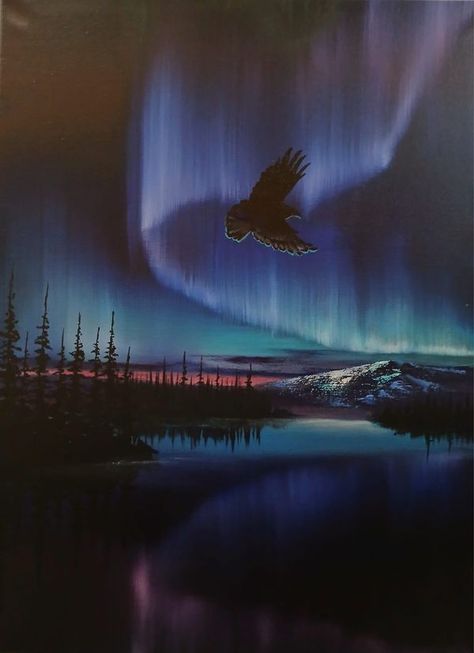 Acrylic Arts Academy's Official Tutorials & Resources Group | "Northern lights" acrylic on canvas 18x24 I am from northwest alaska in a region 30 miles above the arctic circle,and I am an alaska Native "inupiaq o... | Facebook Alaska Painting, Arctic Circle, Art Academy, Acrylic Art, Acrylic On Canvas, North West, Alaska, Nativity, Northern Lights