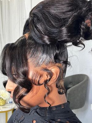 360 Lace Wigs 360 Lace Frontal Wig Ponytail, Diva Hairstyles, 360 Lace Frontal Wig, Full Lace Wig Human Hair, Brazilian Hair Wigs, 360 Frontal, Ponytail Wig, Ponytail Bun, Long Hair Wigs