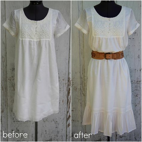 Great tutorials for adding sleeves to sleeveless dresses, changing a low neckline and adding length to a dress plus more! Lengthen Dress, Easy Diy Fashion, Diy Fashion Projects, Random Crafts, Add Sleeves, Repurposed Clothing, Altering Clothes, Fashion Project, Fashion Diy