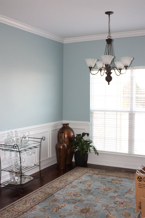 Wedgewood Grey by Ben Moore                                                                                                                                                                                 More Benjamin Moore Wedgewood Gray, Wedgewood Gray, Interior Paint Colors Schemes, Dining Room Paint, Revere Pewter, Paint Colors Benjamin Moore, Room Paint Colors, Interior Paint Colors, Blue Living Room