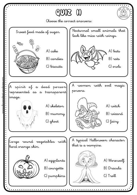 Halloween Worksheets For Kids, Hallowen Crafts, Halloween Reading Comprehension, Science Apps, Kindergarten Phonics Worksheets, Halloween Reading, Creative Lesson Plans, Halloween Decorations For Kids, Halloween Worksheets