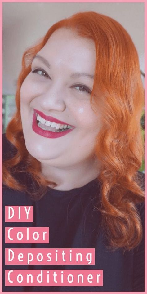 Diy Color Depositing Conditioner, Conditioner Diy, Color Depositing Conditioner, Beauty Closet, Conditioner Recipe, Bold Lip Color, Temporary Hair Color, Manic Panic, Deep Conditioner