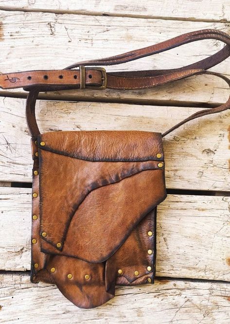 Viking Bag, Boho Leather Bags, Brown Leather Crossbody Bag, Brown Leather Handbags, Vintage Leather Bag, Handbag Leather, Brown Leather Bag, Boho Leather, Sewing Leather