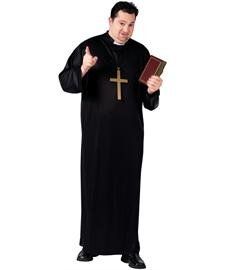 Fun World Priest Plus Size Costume, Black, Plus Best Halloween Costumes & Dresses USA Male Halloween Costumes, Evil Priest, Halloween Costumes Funny, Priest Outfit, Priest Robes, Priest Costume, Nun Costume, Costumes Funny, Plus Size Costume