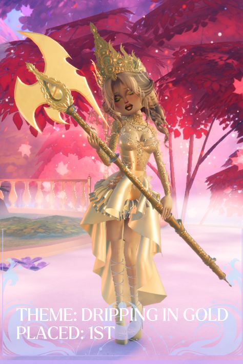 Dress to Impress Theme Dripping in Gold Dti Theme Dripping In Gold, Dress To Impress Theme Dripping In Gold, Dress To Impress Dripping In Gold Theme, Dripping In Gold Dress To Impress, Dripping In Gold, Bow Wallpaper, Gold Theme, Roblox Funny, Gold Dress