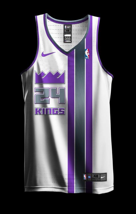 Sacramento Kings Jersey Design, Sacramento Kings Jersey, Nba Jersey Design, Jersey Design Basketball, Best Nba Jerseys, Cool Basketball Jerseys, Nba Jersey Outfit, Best Basketball Jersey Design, Kings Basketball