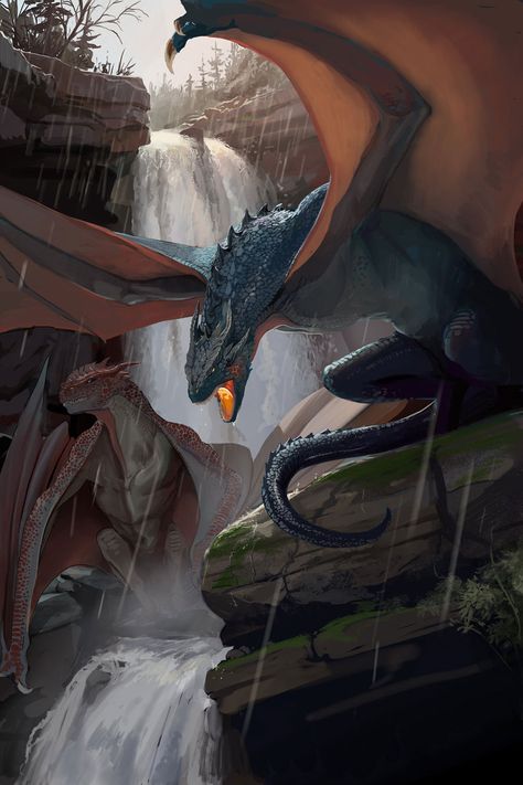 The Voice Of The Night : The Terrifying And Dark Fantasy Art Of Michael MacRae Dragon Medieval, Jaime Lannister, Cool Dragons, Gra O Tron, Fantasy Beasts, Dragon Pictures, Arya Stark, Dragon Artwork, Mythological Creatures