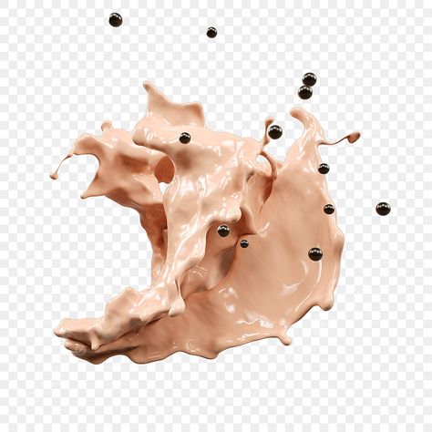 Flesh Color, Milk Splash, Color Png, Bubble Milk Tea, Fashion Background, Tea Design, Watercolor Splash, Paint Splash, Cow Pattern