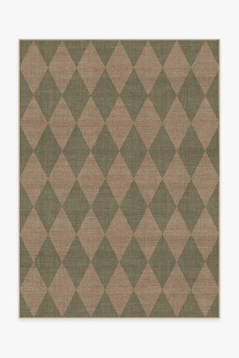 Harlequin Floors, Washable Runner Rug, Plaid Rug, Ruggable Rug, Natural Jute Rug, Warm Beige, Checkered Rug, Jute Area Rugs, Area Rug Runners