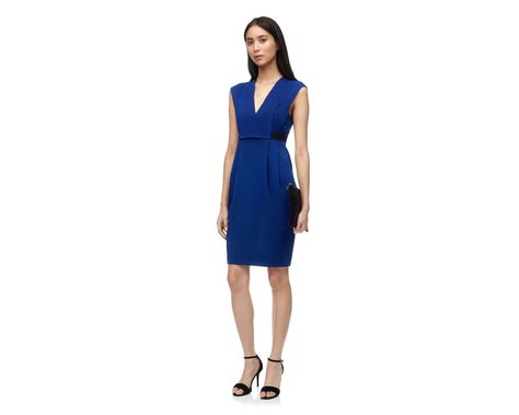 , in Blue on Whistles Petite Wrap Dress, Front Twist Dress, Quarter Sleeve Dress, Knit Wrap Dress, Tulip Sleeve, Alex Evenings, Karen Kane, Review Dresses, Green Satin