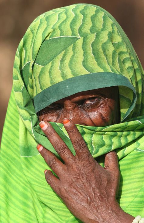 People of Africa. Sudanese old woman hiding behind traditional clothes. Republic , #Aff, #Sudanese, #woman, #People, #Africa, #hiding #ad Sudanese Women, Sudanese Clothing, Stock Images People, Design Art Drawing, Graphic Design Art, Traditional Outfits, Veil, Art Inspo, Design Art