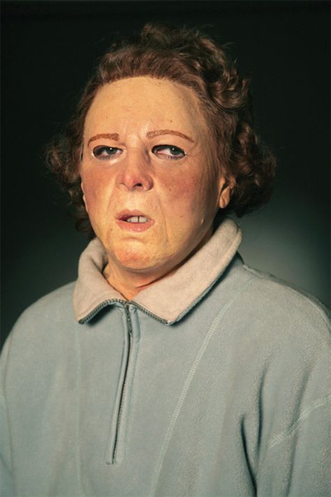 Emily Hall on Gillian Wearing - Artforum International Gillian Wearing, Claude Cahun, Realistic Mask, Staged Photography, Leigh Bowery, Horror Masks, Cindy Sherman, Uncanny Valley, Robert Mapplethorpe