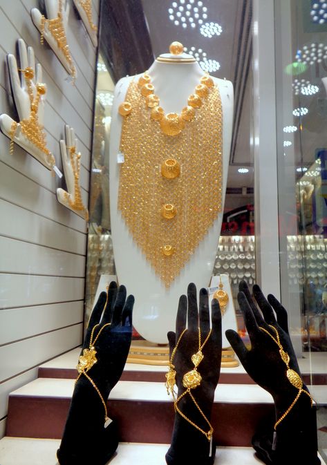 Gold Souk Dubai, Gold Jewlry, Gold Souk, Dubai Gold Jewelry, Arabic Jewelry, Gold Necklace Indian Bridal Jewelry, Gold Jewelry Sets, Gold Fashion Necklace, Bridal Gold Jewellery Designs