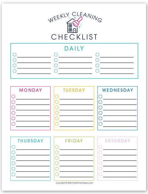 Deep Cleaning Schedule Printable, Daily Cleaning Template, Chores Weekly Schedule, House Cleaning Schedule Template, Weekly Cleaning Calendar, Daily Cleaning Chart Printable, Household Cleaning Schedule Chore Charts Free Printable, Daily Cleaning List Printable, Customizable Cleaning Schedule