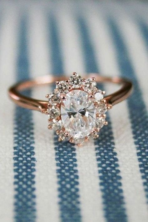 Rose Gold Engagement Rings Vintage Oval Engagement Rings, Rings Oval, Simple Engagement, Engagement Rings Sale, Future Engagement Rings, Oval Engagement, Dream Engagement Rings, Beautiful Engagement Rings, Rose Engagement Ring