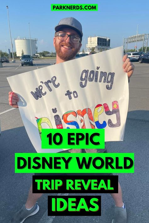 10 Epic Disney World Trip Reveal Ideas Disney Reveal Ideas, Disney Trip Reveal Ideas Kids, Disney World Trip Reveal, Disney Surprise Trip Reveal, Trip Reveal Ideas, Disney Advent Calendar, Disney Trip Reveal, Surprise Trip Reveal, Disney Trip Surprise