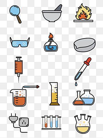 Chemistry Clipart, Elements Chemistry, Biology Experiments, Chemistry Lab Equipment, Element Chemistry, Chemical Science, Science Tools, Chemistry Class, Chemistry Experiments