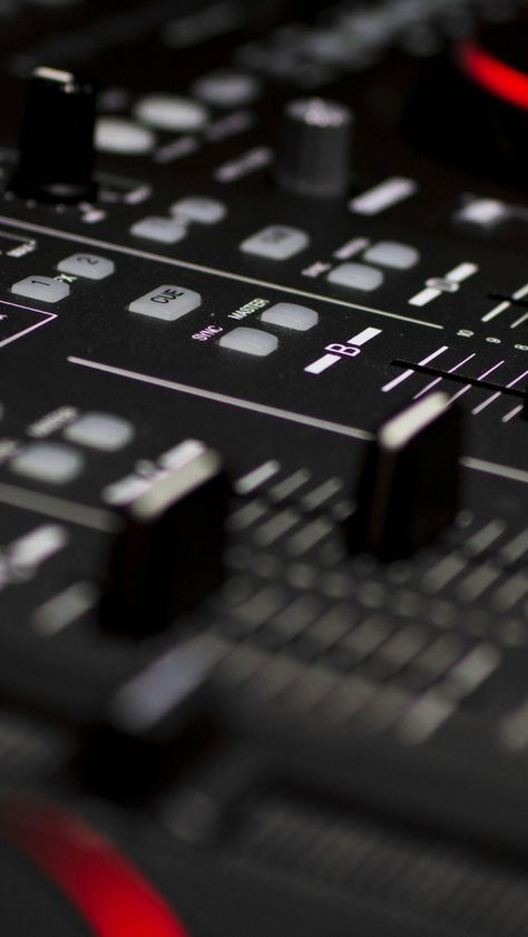 DJ-Mixer-Closeup-iPhone-5-Wallpaper. Foundation Aesthetic, Music Recording Studio, Iphone Wallpaper Music, Mixer Dj, Dj Mixer, Warehouse District, Dj Art, Future Wallpaper, Iphone 5 Wallpaper