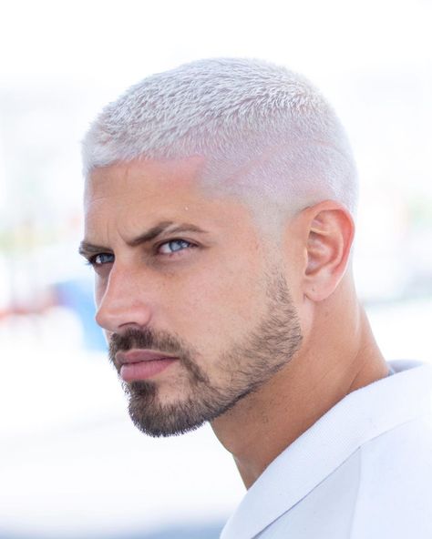 Latino Haircuts, Hispanic Hairstyles, Silver Hair Men, Buzz Cut For Men, Bleached Hair Men, Mexican Hairstyles, Men Blonde Hair, Dyed Hair Men, Hispanic Men