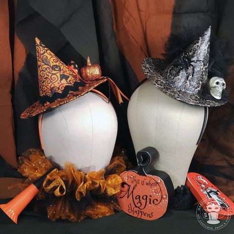 Mini Witch Hat Headband - How To Make It - Making Make Believe Diy Mini Witch Hat, Mini Witch Hat, Mini Witches Hat, Diy Mini Witch Hat Headband, Witchy Adjustable Mini Hats For Cosplay, What Is Halloween, Felt Headband, Make Believe, Joann Fabrics