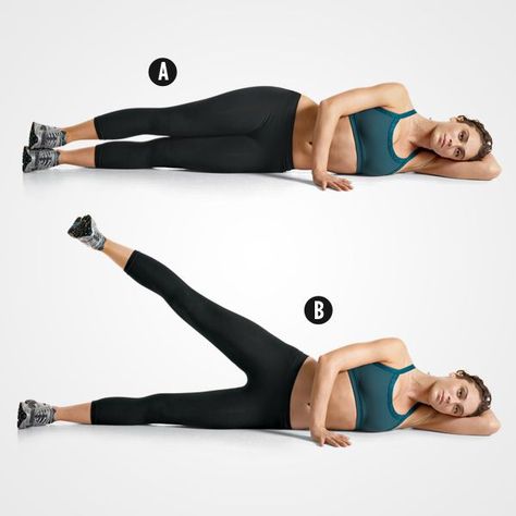 Lying Side Leg Raise on Wall Side Leg Raises, Quick Leg Workout, Leg Raise, Leg Workout At Home, Lose Thigh Fat, Tone Thighs, Thigh Fat, Thigh Exercises, Formda Kal