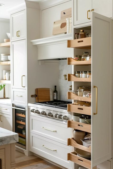 Tiny House Kitchen Storage, Clutter Free Kitchen, Clever Kitchen Storage, Ikea Kitchen Design, Kitchen Storage Ideas, Small Kitchen Storage, Minimalist Kitchen Design, Tiny House Kitchen, Kitchen Storage Solutions