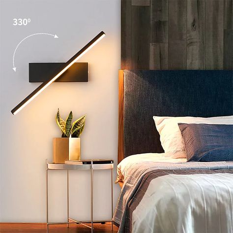 LED Nordic Style Flush Mount Wall Lights Living Room Shops / Cafes Aluminum Wall Light 220-240V 2021 - US $91.69 Staircase Lamp, Bedside Wall Lights, Wall Lights Living Room, Modern Wall Lamp, Wall Lamps Bedroom, Nordic Modern, Living Room Shop, Contemporary Minimalist, Adjustable Lighting