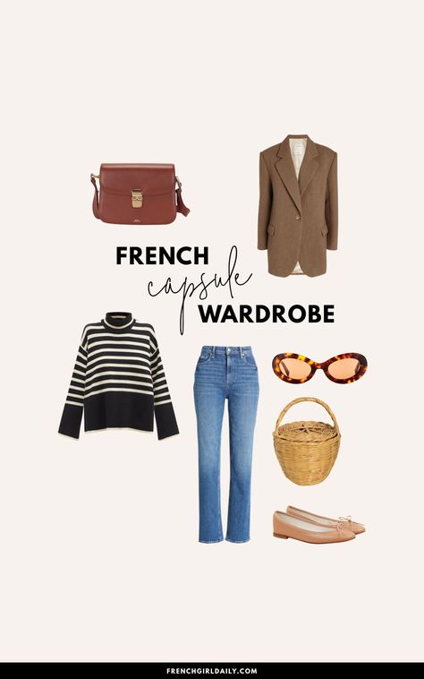 How to Create a French Capsule Wardrobe Chic Wardrobe Essentials, French Wardrobe Essentials, French Girl Outfits, French Wardrobe Basics, French Style Clothing, Parisian Wardrobe, Women's Wardrobe Essentials, Chic Capsule Wardrobe, French Capsule Wardrobe