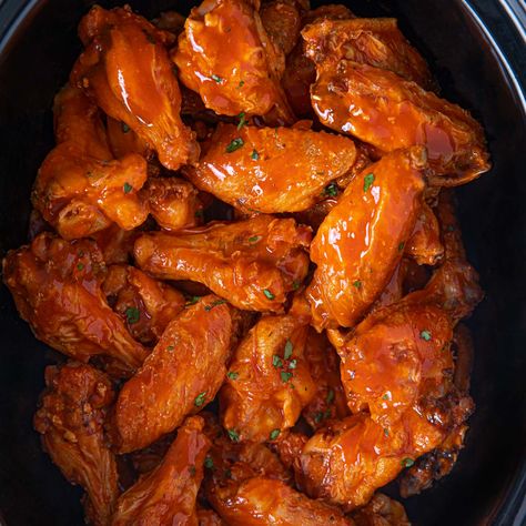 Memphis BBQ Chicken Wings (w/homemade sauce) - Dinner, then Dessert Buffalo Wings Aesthetic, Crockpot Wings, Wings Buffalo, Chicken Wings Crockpot, Wings Recipe Baked, Slow Cooker Chicken Wings, Wings Recipe Buffalo, Sweet Bbq Sauce, Dinner Then Dessert