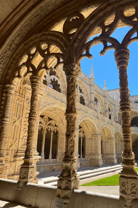 Lisbon Portugal Architecture, Sintra Portugal Aesthetic, Lisbon Astethic, Life In Portugal, Portugal Astethic, Portugal Travel Aesthetic, Portugal Aesthetic Vintage, Lisboa Aesthetic, Monastery Architecture