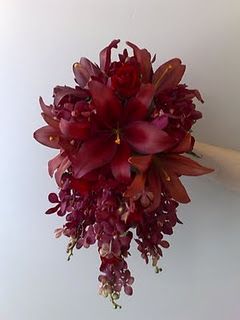 red tiger lilies, red vanda orchids and red roses Red Orchid Bouquet, Tiger Lily Bouquet, Red Tiger Lily, Modern Bridal Bouquets, Pure Wonder, Aisle Planner, Hoco 2024, Woodland Wedding Inspiration, Tiger Lilies