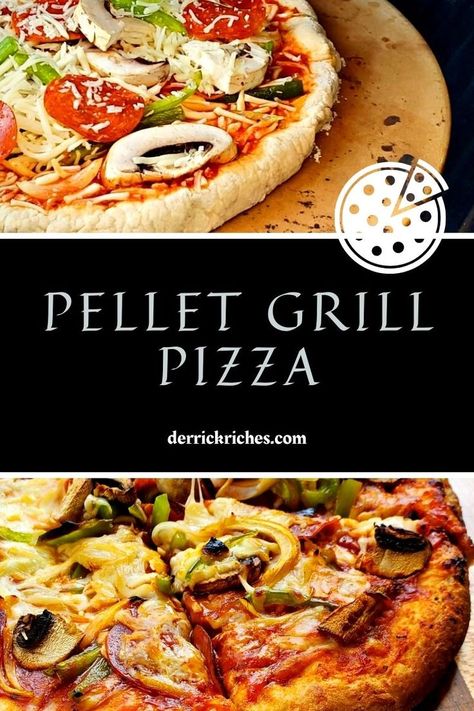 Pellet Grill Pizza, Traeger Pizza, Pizza Stone Recipes, Grilled Pizza Dough, Smoked Pizza, Pizza Dough Recipes, Pizza On The Grill, Grilled Pizza Recipes, Grill Pizza