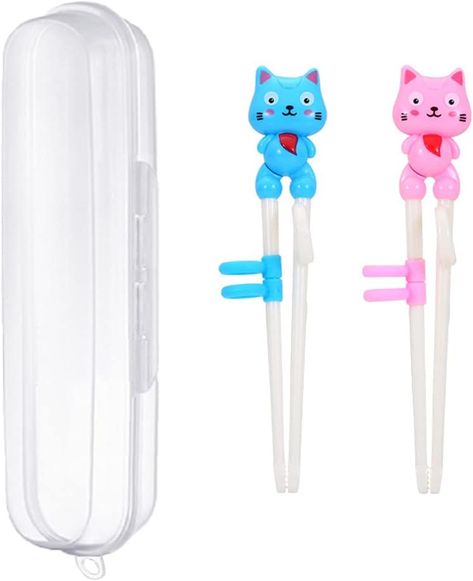 2 Pairs Kids Chopsticks - Cute Animal Cartoon Design, Plastic Training Chopsticks for Kids, Chopstick Helper/Trainer Chopsticks Design, Kids Chopsticks, Cute Animal Cartoon, Using Chopsticks, Training Chopsticks, Hand Movements, Middle Fingers, Kids Training, Animal Cartoon