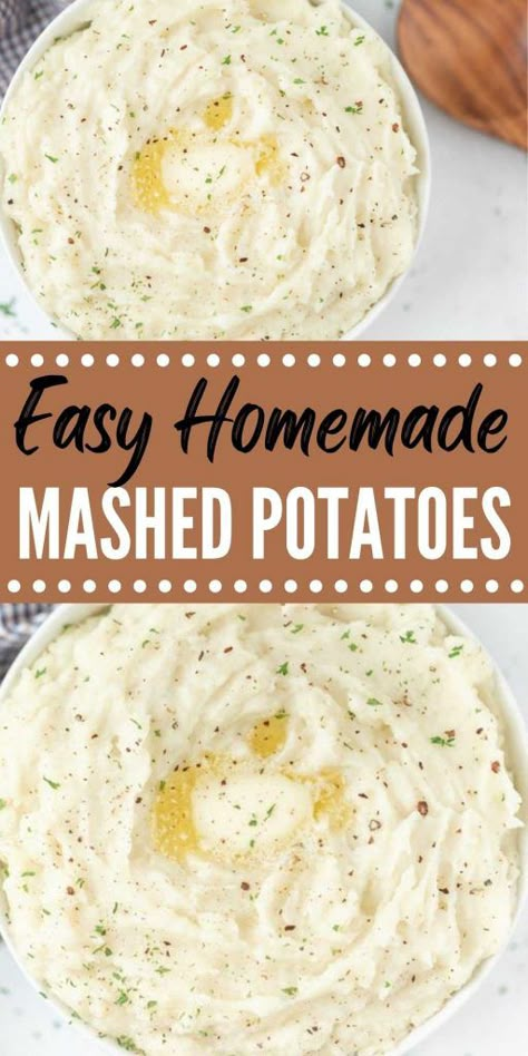 Homemade Mashed Potatoes Easy, Freeze Mashed Potatoes, Best Homemade Mashed Potatoes, Quick Mashed Potatoes, Best Mashed Potatoes Recipe, Homemade Mashed Potatoes Recipe, Freezing Mashed Potatoes, Mashed Potatoes From Scratch, Mashed Potatoes Recipe Easy