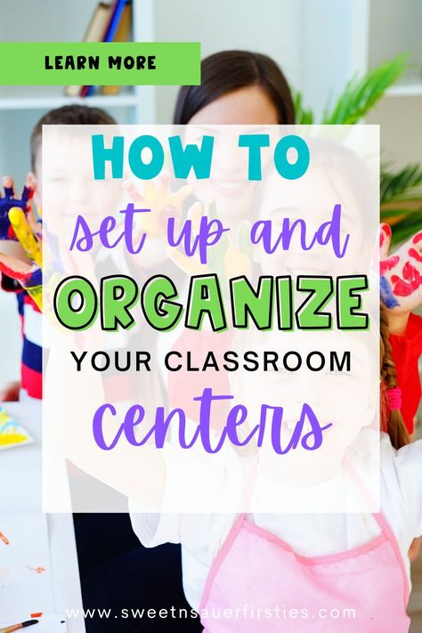 Are you having trouble organizing your classroom? This blog post gives you all of my easy classroom tips on organizing centers in the classroom. The first thing I recommend is setting up classroom centers with the correct classroom materials and units for better classroom management. Once you have your centers setup, you can focus on classroom center organization. Read all of my classroom organizing tips and I even have classroom freebies you can use to help organize centers. Organizing Centers In The Classroom, Center Based Classroom Setup, Centers Organization Classroom, Classroom Center Ideas, Classroom Center Organization, Setting Up Classroom, Centers Organization, Organizing Classroom, Classroom Learning Centers