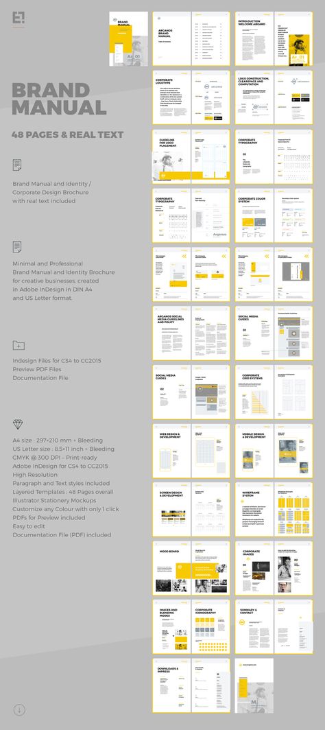 Brand Manual on Behance User Manual Design, Corporate Design Manual, Brand Guidelines Book, Brand Guidelines Design, Brochure Ideas, Brand Guidelines Template, Manual Design, Brand Manual, Page Layout Design