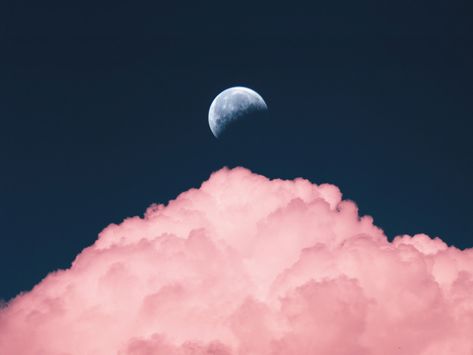 Desktop Wallpaper Half-moon, clouds, hd image, picture, backgrounds, 69fb0f Screensavers Desktop, Wallpapers Moon, Desktop Quotes, Macbook Screensaver, Air Background, Wallpaper Lavender, Midnight Aesthetic, Google Wallpaper, Aesthetic Universe