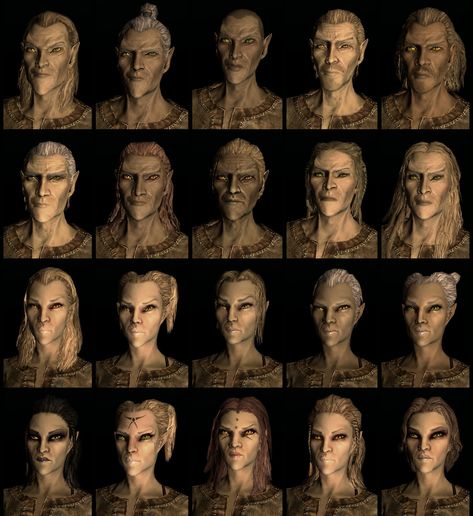 Skyrim hairstyles and face markings High Elf Skyrim, High Elf Names, Skyrim Elf, Skyrim Races, Skyrim Oc, Fantasy Inspo, Fantasy Genre, Fantasy Realm, Elf Names