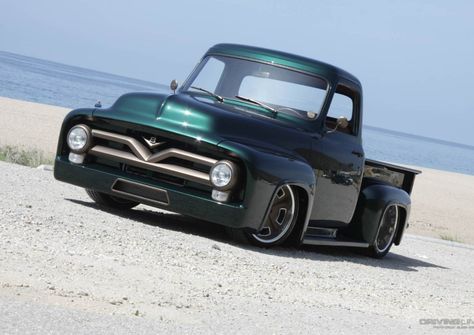 1953 Ford F100, 56 Ford F100, Lmc Truck, F100 Truck, 1956 Ford F100, Dropped Trucks, Classic Ford Trucks, Ford F100, Ford Pickup Trucks