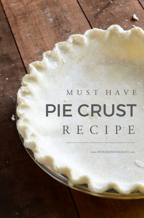 How to Make the Best Pie Crust Recipe with Butter Pie Crust Recipe With Butter, Simple Pies, Pie Crust With Shortening, The Best Pie Crust, Pies Savory, Best Pie Crust, Best Pie Crust Recipe, Grandma Pie, Making Pie Crust