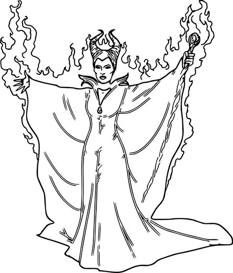 Maleficent Coloring Pages - Best Coloring Pages For Kids Maleficent Coloring Pages, Childrens Coloring Pages, Printable Disney Princess, Maleficent Tattoo, Sleeping Beauty Coloring Pages, Anna Und Elsa, Disney Princess Colors, Minecraft Coloring Pages, Disney Princess Coloring Pages