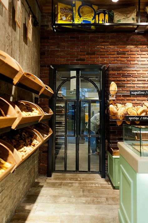 Constantinos Bikas interior designer - Kogia bakery :: Behance Bakery Decor, Bakery Display, Interior Design, Design