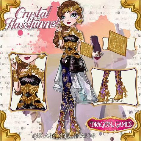 Glass.&.Shards on Instagram: “Crystal Glasstunnel Daughter of Queen Nella - Dragon Games #EverAfterHigh #EverAfterHighOC #EAHOC #ocs #OC #everafterocs…” Eah Dragon Oc, Ever After High Dragon Games Outfits, Ever After High Oc Daughters, Dragon Games Ever After High, Ever After High Dragon Games, Ever After High Oc, Disney Characters As Humans, Eah Oc, Ever After High Rebels