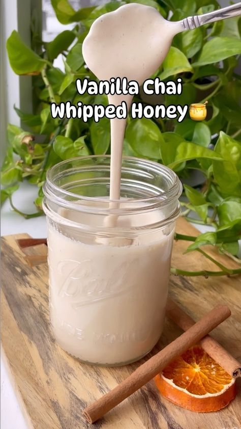 Food • Instagram Whipped Honey, Vanilla Chai, Food Instagram, Real Ingredients, Instagram Food, Fun Snacks, Cinnamon, Vanilla, Honey