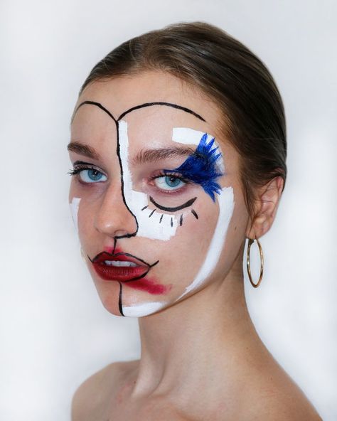 Cubism Fashion, Artsy Makeup, Painting Faces, Picasso Style, Cubism Art, His Style, Picasso Paintings, Creative Photoshoot Ideas, Sfx Makeup