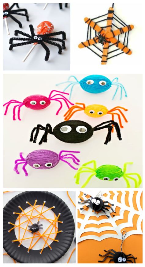 Make hand-print spiders for Halloween. Plus lots of other spider activities for kids. #spidercraft #spidercraftspreschool #spidercraftsfortoddlers #spidercraftsforkids #spiderart #spideractivitiesforpreschool #handprintart #handprintcrafts #handprintanimals #handprintspider #halloweencrafts #growingajeweledrose #activitiesforkids Spider Crafts Preschool, Pom Pom Spiders, Hand Print Animals, Spider Activities, Suncatcher Craft, Spider Crafts, Lamb Decorations, Spider Art, Handprint Crafts