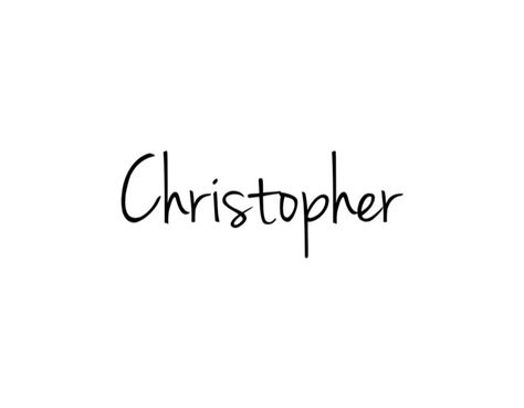 The name Christopher Christopher Tattoo Name, Christopher Aesthetic, Christopher Name, Chris Name, Symbol For Family Tattoo, Mother Son Tattoos, Baby Name Tattoos, Lioness Tattoo, Pawprint Tattoo